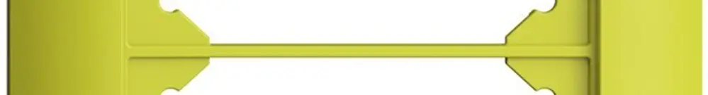 Telaio di copertura EDIZIOdue 1×2 lemon 
