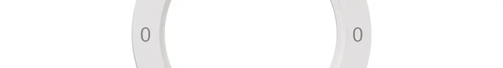 Kennscheibe NEVO, f.Drehschalter, 0-Giorno-0-Notte, weiss 