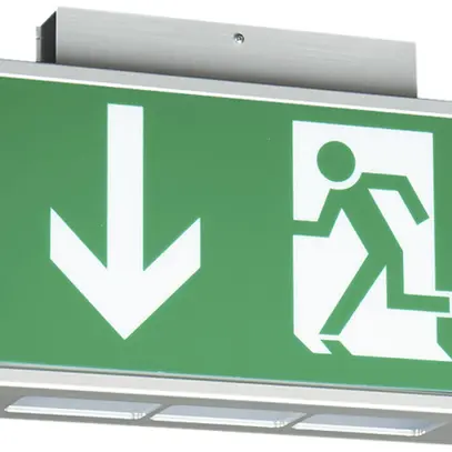 Lampada di emergenza/indicazione LED CALR PE+T-D, con autotest, 1h, soffitto 