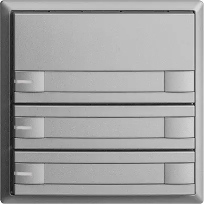 Pulsante KNX RGB EDUE, 250mW, c.LED RGB, carta, 3×pulsante, com.2×tasti, si 