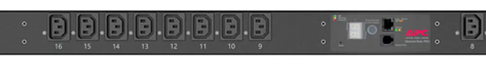 Presa multipla Rack PDU 56×1245×44mm 16×C13 con funzione commutazione 10A 