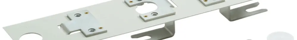 Adaptateur double Hager pour DIN00 100/185mm rail M12 pour montage 2×LVS00100… 