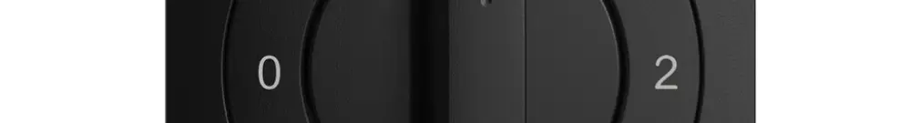 Kit frontale EDIZIOdue 0-1-2-3 60×60mm nero per interruttore rotativo 