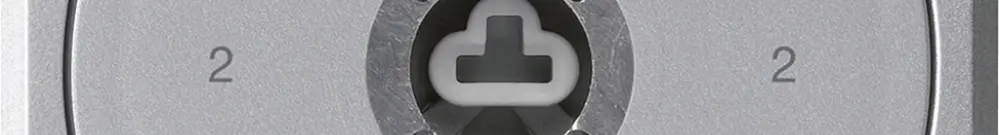 UP-Schlüsselschalter robusto ohne Klappdeckel ohne Zylinder 3/1P aluminium Kombi 