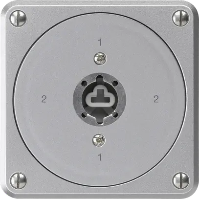 Interrupteur à clé ENC robusto sans clapet sans cylindre 3/1P aluminium p.combi 