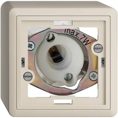 Lampada spia AP EDIZIOdue crema, 7W senza calotta piatta 