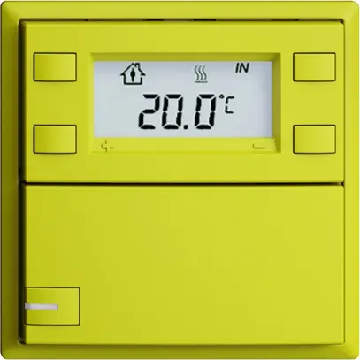 Pulsante RTH INC KNX 1×EDIZIOdue F lemon, con LED RGB 