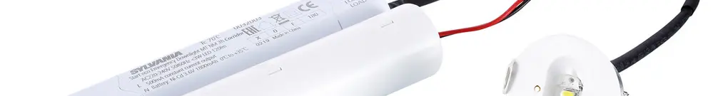 Luminaire de sécurité LED INC Sylvania START eco 1.3W 3h cv Ø45mm blanc 