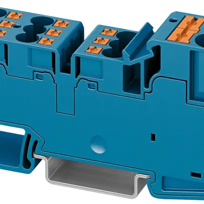 Distributeur de potentiel joignable PX PT 2X10/9X4 BU 16mm² 57A 11×1 DIN35 bl 