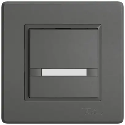 Poussoir KNX RGB ENC EDIZIO.liv SNAPFIX® capteur temp.s.LED étiqu.1× comm.2T grf 
