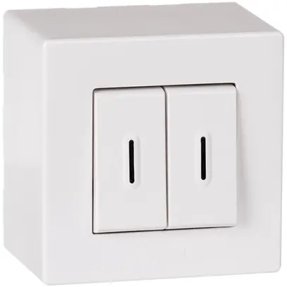 Interruttore a bil.lum.AP ATO 3+3/1L controllo bianco 