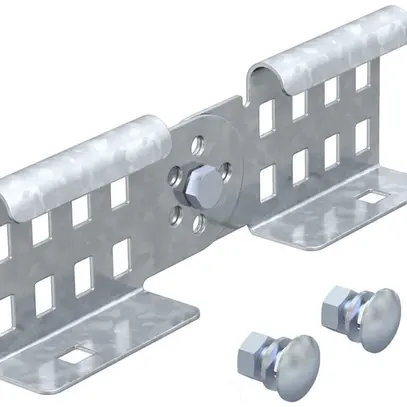 Raccordo articolato Bettermann h=60mm per canale portacavi zincato 