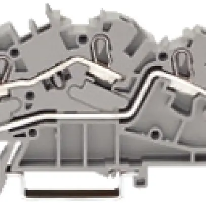 Borne 3 étages WAGO TopJob-S 4mm² L/L gris 