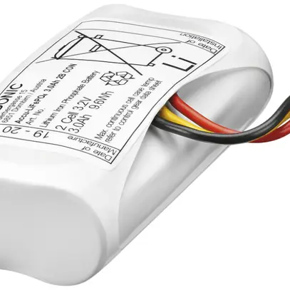Accu p.alta temperatura Tridonic LiFePO4 3Ah 3.2V×2 cell.elemento emergenza R2A 