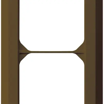 Telaio di copertura INC kallysto.line 2×1 marrone 92×152mm 
