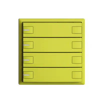 Poussoir KNX RGB EDUE, 250mW, a.LED RGB, 4×poussoir, comm.2×touches, lem 