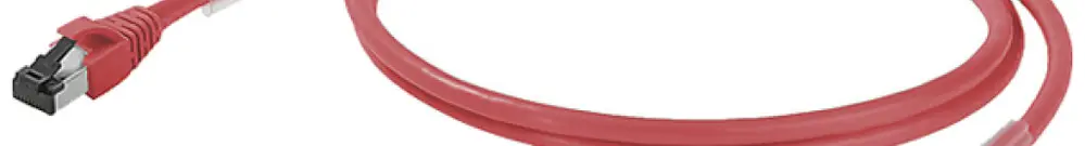 Patchkabel RJ45 Weidmüller Cabinet Line Kat.6A S/FTP AWG27 LSZH rot 25m 