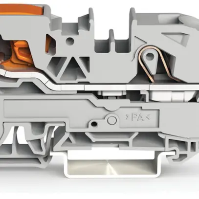 Morsetto di passaggio WAGO Top Job-S 16mm² 3L grigio serie 2116 