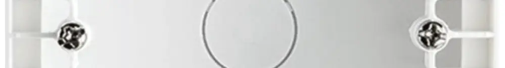 Scatola AP SG 1×orizzontale e verticale 86×86mm bianco 