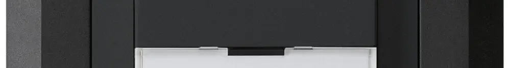 Tasto di suoneria INC A/1L kallysto.line nero con porta-etichetta 37×15mm 