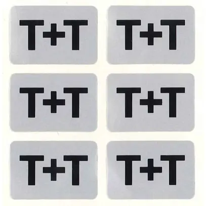 Placca di avviso plastica 30×20mm arg-ne 