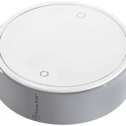 Télécommande RF YESLY, 2-canal, bluetooth, sans piles, rond, blanc/gris 