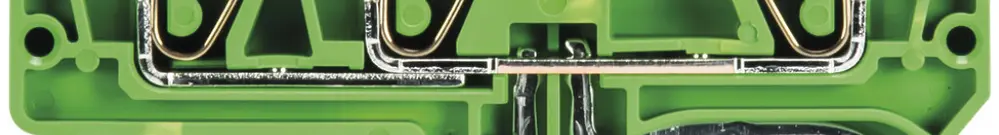 Morsetto di terra componibile WKFN 0.13…6mm² 3×molla 1 piano guida 35mm ve/gi 