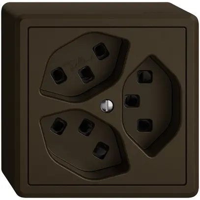 Prise AP EDIZIO.liv SNAPFIX® 3×T23 br 