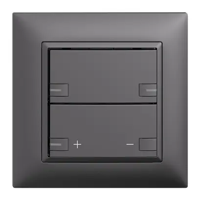 Set frontale INC EDIZIOdue zepAIR variatore senza desig.c.LED grigio scuro 