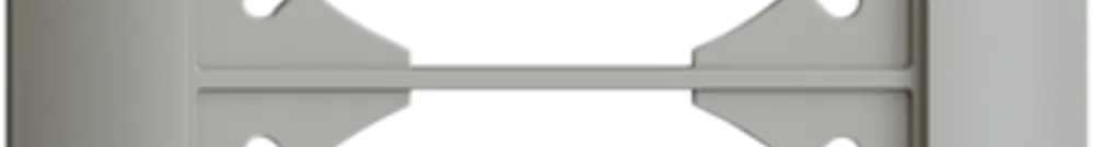 UP-Kopfzeile EDIZIOdue SNAPFIX® 4×1 vertikal 88×268mm hellgrau 