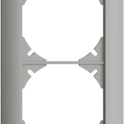 UP-Kopfzeile EDIZIOdue SNAPFIX® 4×1 vertikal 88×268mm hellgrau 
