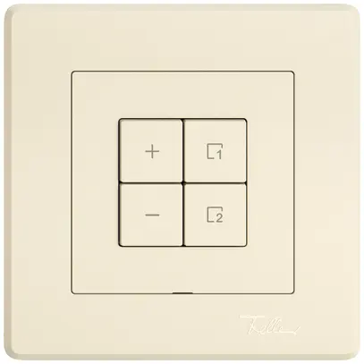 UP-Nebenstelle Dimmer EDIZIO.liv Wiser SNAPFIX® 1 Szene 4 Tasten WLAN cr 