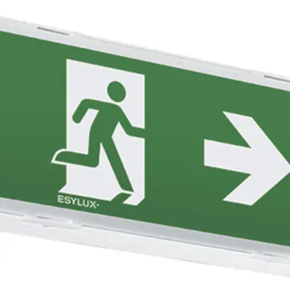 Lampada di emergenza ESYLUX SLX 24 LEDi Flat 24…230V, bianco 