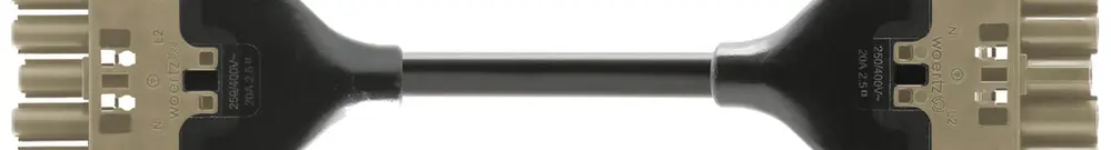 Cavo di connessione Woertz 49345/C3 5×1.5mm² 400V 16A 1m gr presa-spina Cca 