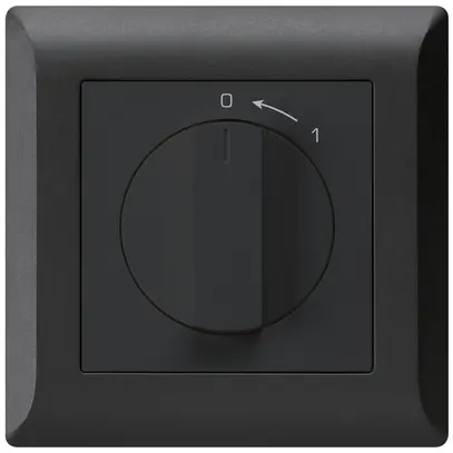 Contatto rotativo INC 0<1/1L nero kallysto.line con manopola 