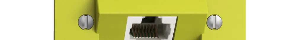 Presa INC 1×RJ45/u 8P ITplus EDIZIOdue lemon 
