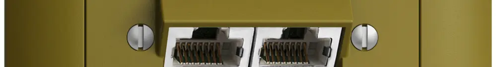 Presa INC 2×RJ45/s 8P sep. EDIZIOdue olive ITplus 