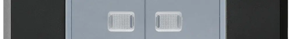 Interruttore INC robusto IP55 schema 3/pulsante 2×illuminato nero combinazione 