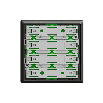 Unità funzionale KNX RGB 1…8× EDIZIOdue nero s.LED, con sensore di temperatura 