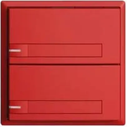 KNX-Taster RGB EDUE, 250mW, m.RGB-LED, m.Papiereinlage, 2×Taste, 1×Tastenb., ber 