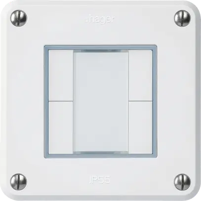 Poussoir ENC robusto A KNX 4× s/e-link blanc 