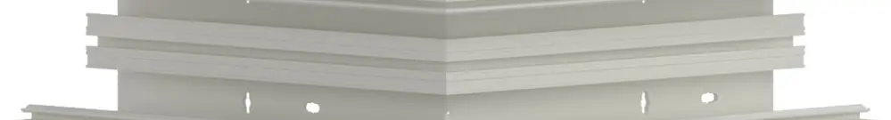 Ausseneck tehalit BR 85×130mm, Oberteil 80mm, verkehrsweiss 