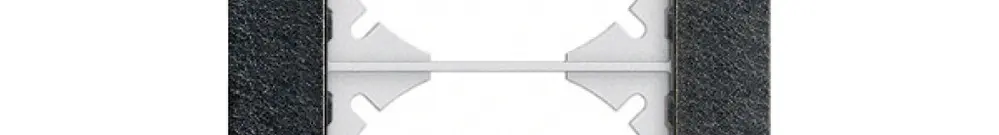 Telaio di copertura EDIZIOdue prestige 2×1 ardesia 
