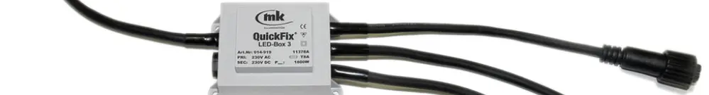 Scatola di distribuzione QuickFix LED Box, 3 uscite, IP67 