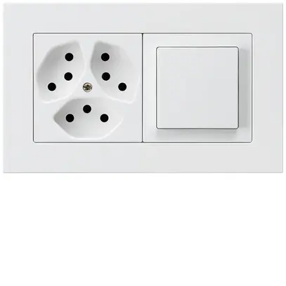 Combinaison ENC kallysto.pro grd.I-I horizontale 3×type 13+interr.S3 blanc 