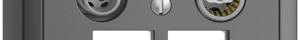 Prise multimédia AP EDIZIOdue FX.54 EASYNET 11dB, p.2×RJ45 S-One, gris foncé 