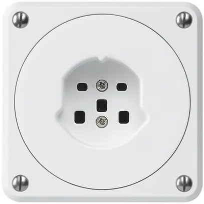 Presa INC robusto tipo 25 bianco senza copercchio 