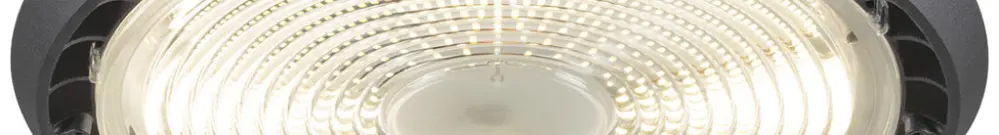 Lampada sospesa LED SLV HIGHBAY 100/120/170/200W 32000lm 4000K Ø330mm nero 
