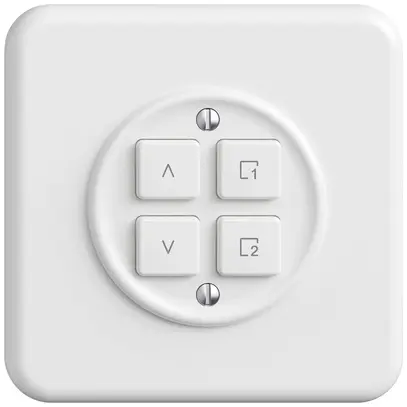 Stazione sec.tapparelle INC STANDARDdue Wiser SNAPFIX® 1 scena 4 tasti bi 