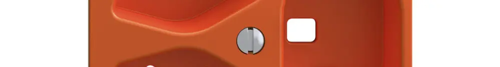 Kit montaggio Feller EDIZIOdue, per presa 3×T23 1×separato, arancione 